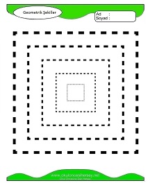 Geometrik Şekiller Çalışma Sayfaları